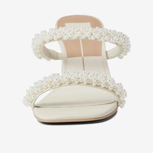 Noel Pearl Square Toe Dress Sandals